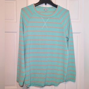 white birch long Sleeved striped top Size Large
